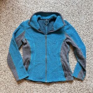 Kuhl Wool Zip Up Jacket Medium Blue